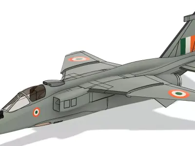 Sepecat Jaguar 3D print model