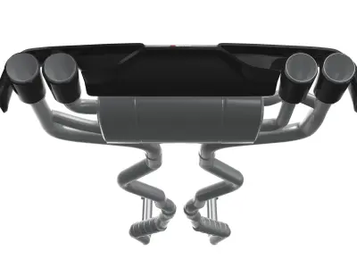 Akrapovic Exhaust System 3D model