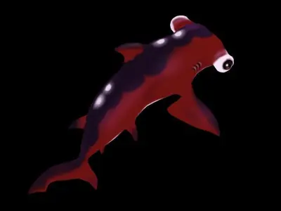 Hammerhead Shark Low-poly 3D model