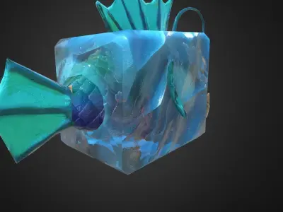 Spike the Angler Fish Animated Low-poly 3D model
