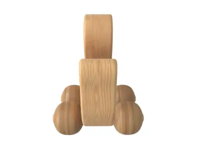 Duck wooden 3D model