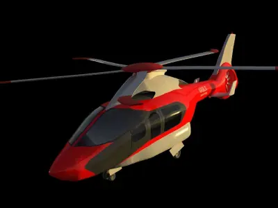 Future helicopter 3D model