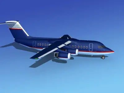 BAe 146-200 Corporate 1 3D model