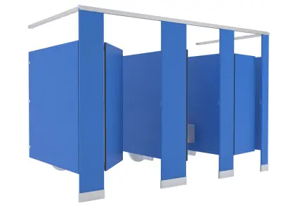 Toilet Stall-002B 3D model