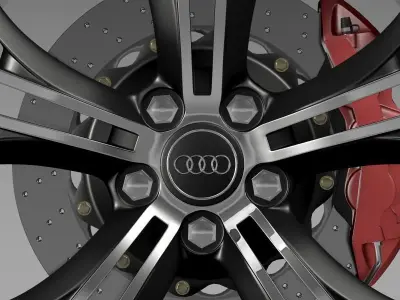 Audi R8 Exclusive wheel 3D model