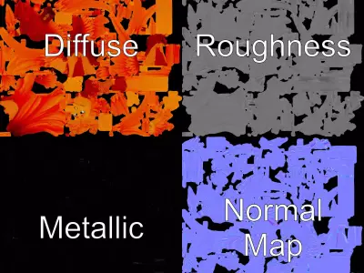 Fiery Phoenix Creature model pack Low-poly 3D model