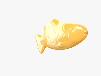 3D Swedish Fish Orange 3D model