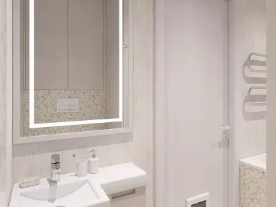 Simple bathroom Free 3D model