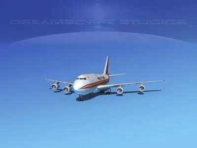 Boeing 747-400 Kalitta 3D model