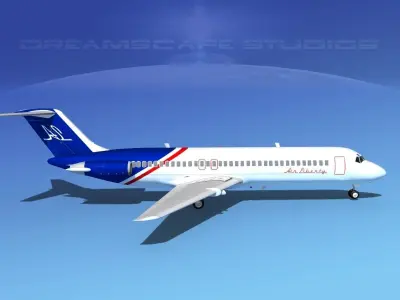 Douglas DC-9-30 Air Liberty 3D model
