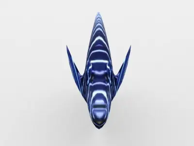 Angelfish Emperor Low-poly 3D model
