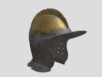 Roman Centurion Helmet Low-poly 3D model