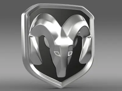 Dodge RAM logo 3D model
