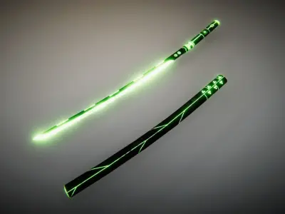 UKit KatanaSaya Low-poly 3D model