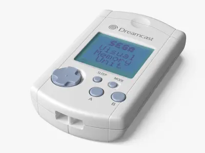 Sega Dreamcast Visual Memory Unit 3D model