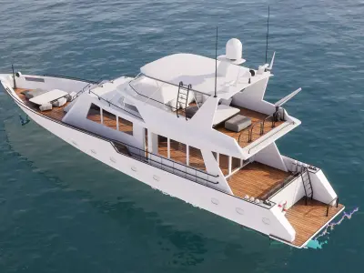 Yacht boat cruise collecttion 3 3D model