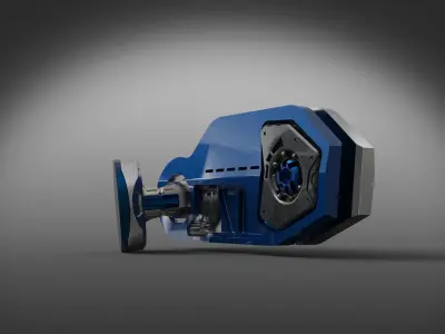 mechanical robotic part 3D model