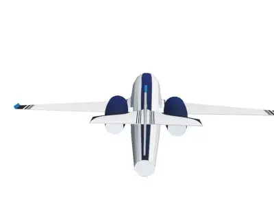 Private Plane Low Poly Low-poly 3D model