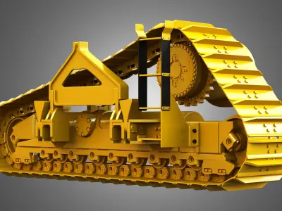 Crawler System - PL83 Pipelayer 3D model