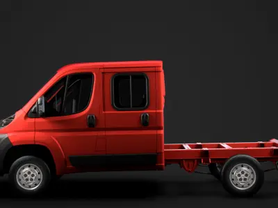 Fiat Ducato Chassis Truck Crew Cab 3450 WB 2014 3D model