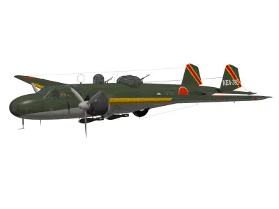 Mitsubishi G3M Nell Type23 3D model