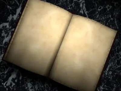 Animation Book Leather cover diary Free low-poly 3D model