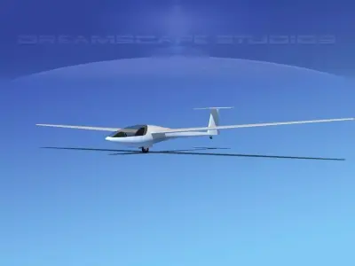 DG-400 15-Metre Motorglider Unmarked 3D model
