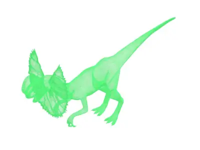 Dilophosaurus dinosaur 3D model