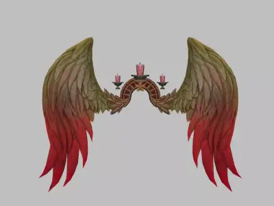 Red Wing Low-poly 3D model