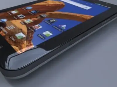 Samsung P1010 Galaxy Tab Wi-Fi  Low-poly 3D model