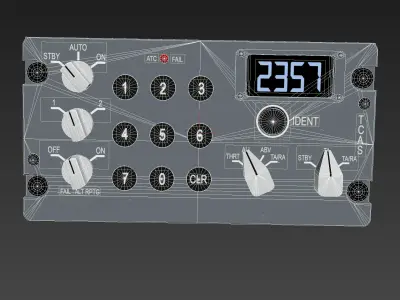 TCAS Pane Low-poly 3D model