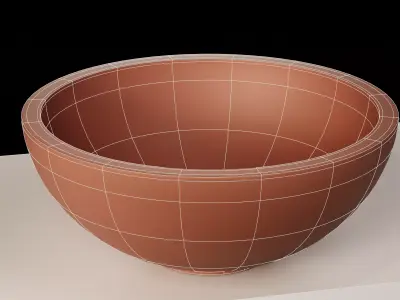 Flower Pots Free low-poly 3D model