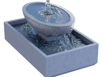 Campania - Recife Fountain 3D model