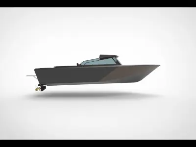 Luxury speedboat 2 3D model