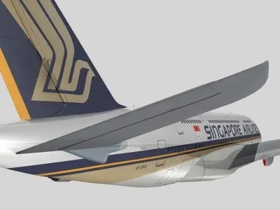 Airbus A-380 Singapore Airlines 3D model