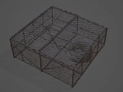 Crab and Lobster Traps - PBR and Game Ready Low-poly 3D model