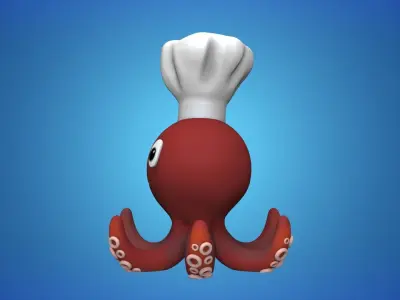 Octopus planter 3- STL for 3D Printing 3D print model