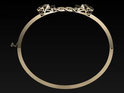 panther bracelet 3D print model Free 3D print model