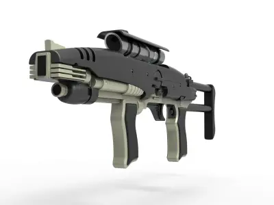 Hero MACO Particle Rifle from Star Trek Enterprise 3D model