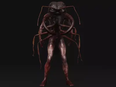 Mutant Ant - Horror Insects Collection Low-poly 3D model
