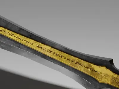 Sword of Light Low-poly 3D model