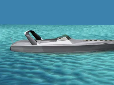 Phazer 38 Cigarette Boat V04 3D model