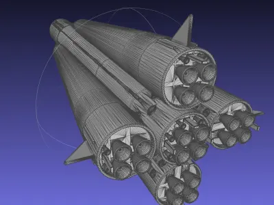 Sputnik Launcher Rocket Printable Model 3D print model
