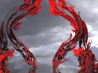 Mistress of evil Vine tree roots 3D model