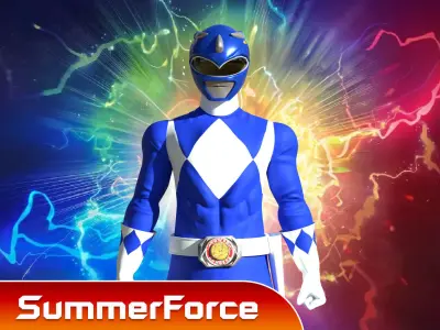 Blue Ranger - Mighty Morphin Power Ranger 3D model