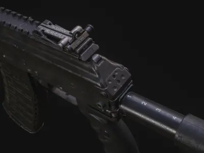 AK 12 Low-poly 3D model