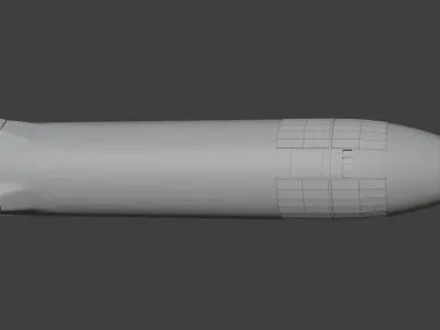 SpaceX Starship Moon Lander - Artemis 3 -  3D print model