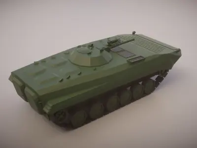 Simple BMP-1 IFV Low-poly 3D model