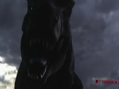 T-Rex Rigged And Animated Low-poly 3D model