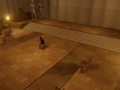 Ancient Egypt Palace Set 3D model